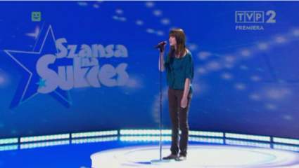 Natalia Juszczyk w programie "Szansa na sukces".  (screen) z www.tvp.pl.