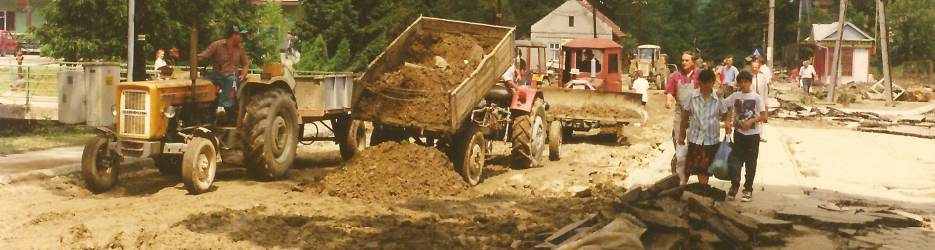 odbudowa popowodziowa w egocinie - lipiec 1997 r.