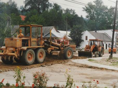 Popowodziowa odbudowa egociny - lipiec 1997 r.