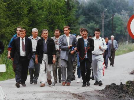 Wizyta Premiera Wodzimierza Cimoszewicza w Gminie egocina - 06.08.1997 r.