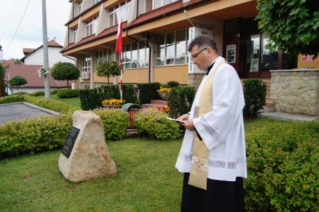 20l-lecie Powodzi Tysiclecia - 0odsoniecie tablicy pamitkowej.