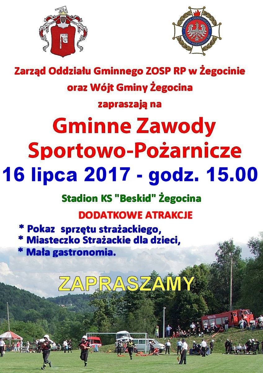 Zaproszenie na VI Gminne Zawody Sportowo - Poarnicze OSP.