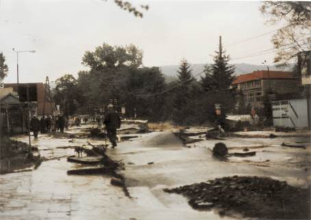 Zniszczone centrum egociny.