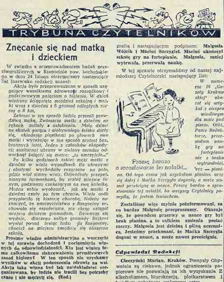 "Gazeta Krakowska" z 12 marca 1949 roku.