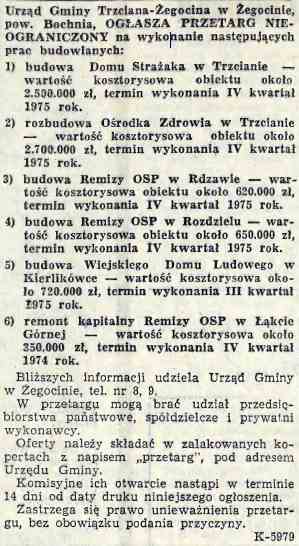 1974-07-24 - Ogoszenie o przetargu.