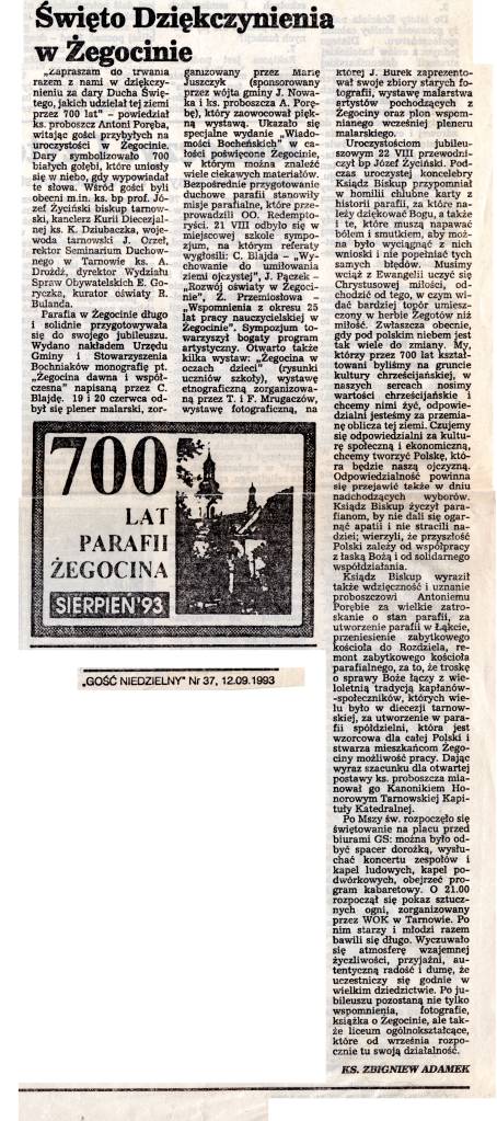 Go Niedzielny nr 37 - 12.09 1993
