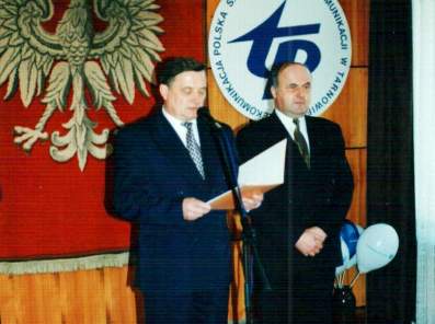 J. Boniarz i M. Czaja podczas uroczystoci.