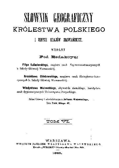 Słownik. 1885.