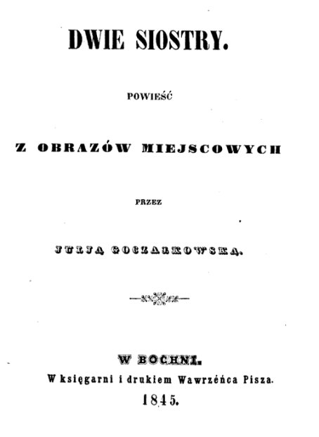 Dwie siostry Julii Goczakowskiej.
