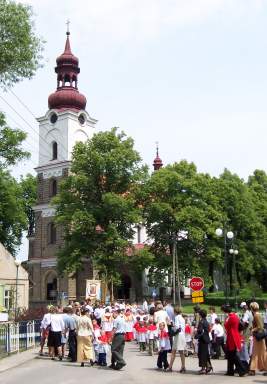 Kocil parafialny w egocinie - widok z 2004 r.